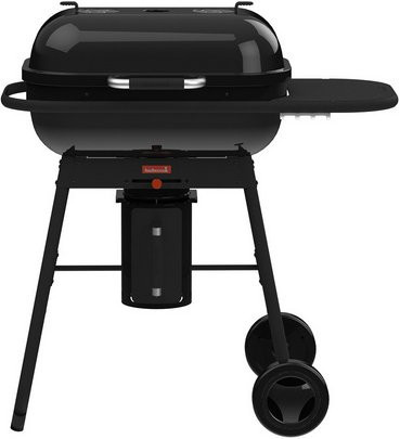 BARBECOOK Holzkohlegrill mit Thermometer und Rollen in Schwarz, B/T/H: 64 x 105 x 110 cm - Bild 1