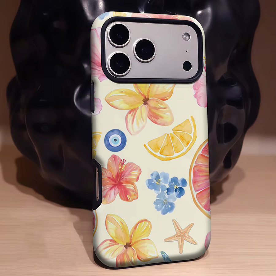 Potdemiel Summer Ocean Vibe Handyhülle für iPhone 17 16 15 14 13 Pro Max Plus, magnetisches Double-Layer Tough Case, multicolour - Bild 2