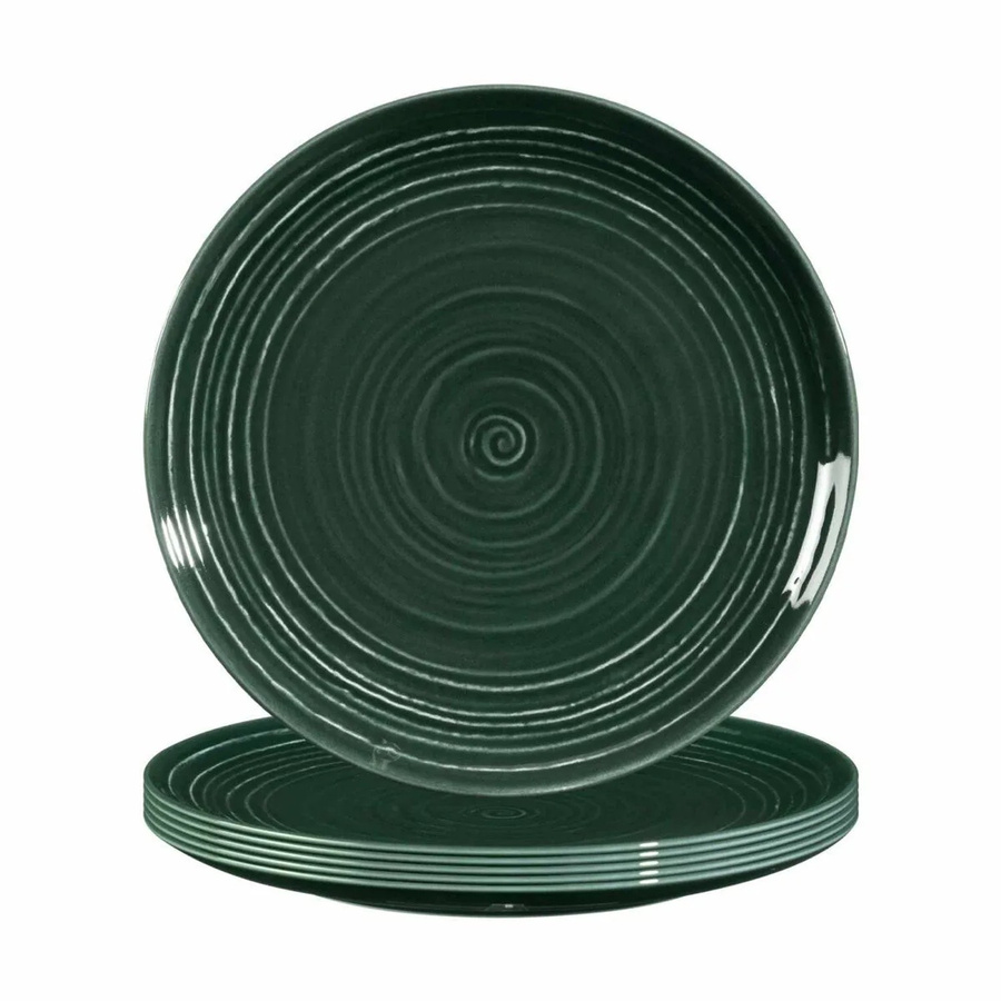 Seltmann Weiden Terra Frühstücksteller Moosgrün 6er Set Durchmesser: 22,5 cm - Bild 2