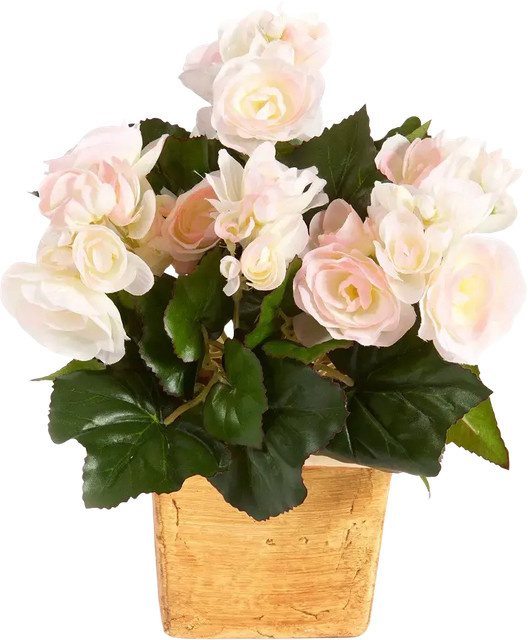Künstliche Begonie Tim von artplants in Pink, Steckpflanze mit einer Höhe von 20 cm - Bild 1