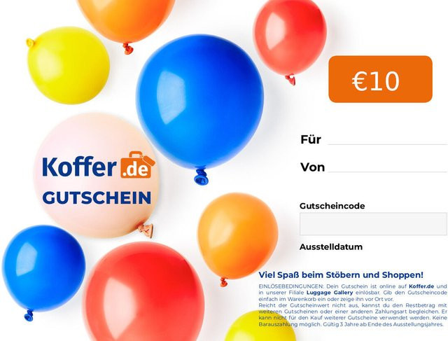 Geschenkgutschein mit Luftballons in Mehrfarbig aus Papier - Bild 1