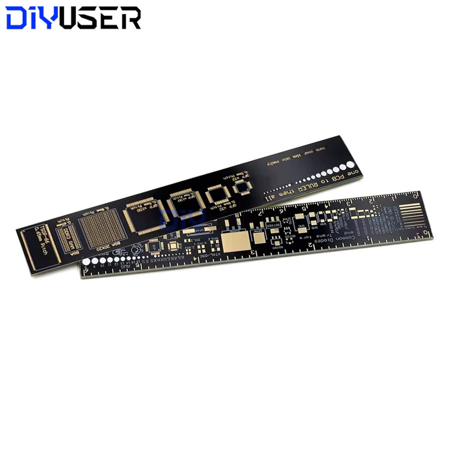 DIYUSER PCB-Referenzlineal für Elektronik-Ingenieure, Schwarz, Breite: 15 cm - Bild 2