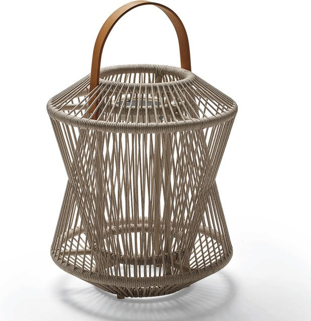 Stern Laterne Yola in Beige aus Aluminium mit LED-Solarmodul, Durchmesser: 46 cm, Höhe: 73 cm - Bild 1