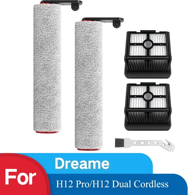 Dreame Ersatzset mit Ersatzbürstenrolle und HEPA-Filter für H12 Pro und H12 Dual Nass-Trockensauger - Bild 1