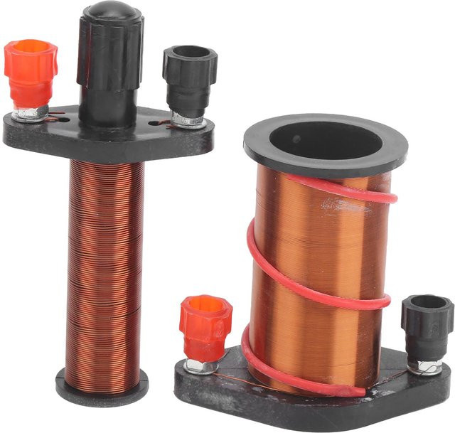 Primär Sekundär Spule Physikalische Elektromagnetische Induktionsspule Experiment Instrument, Schwarz, Metall - Bild 1