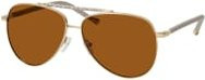 Michael Kors MK 1146 Sonnenbrille Aviator, Vollrand, gold, brown, Damen - Bild 1