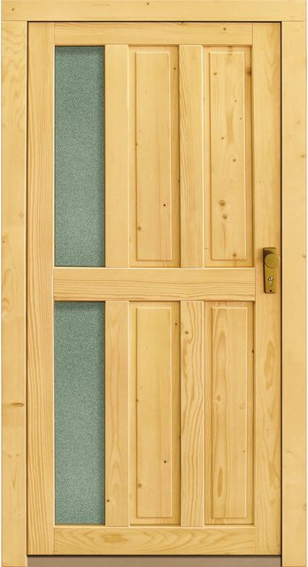 PANTO Holz-Mehrzwecktür Modell Hiddensee aus Fichte in Braun, Anschlag Rechts, B: 98 cm, H: 200 cm - Bild 1