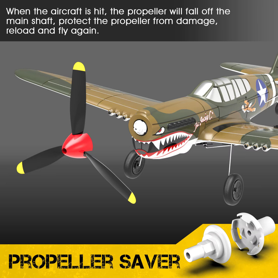 ANTSIR P40 RC Flugzeug, Fernbedienung Flugzeug, ferngesteuert - Bild 5
