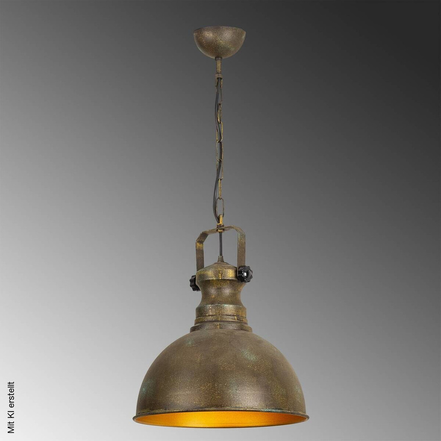 Opviq Pendelleuchte Saglam-3710 aus Holz und Metall in Braun und Bronze, E27, Höhe: 85 cm, Breite: 31 cm, Tiefe: 31 cm - Bild 3