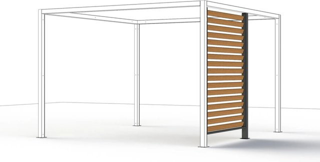 Siena Garden Sichtblende für Pergola aus Aluminium B/H: 150 x 210 cm - Bild 1