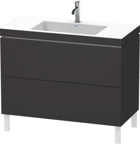 Duravit L-Cube Waschtischunterschrank c-bonded, Farbe: Grau matt, B/T: 100 x 48 cm - Bild 1