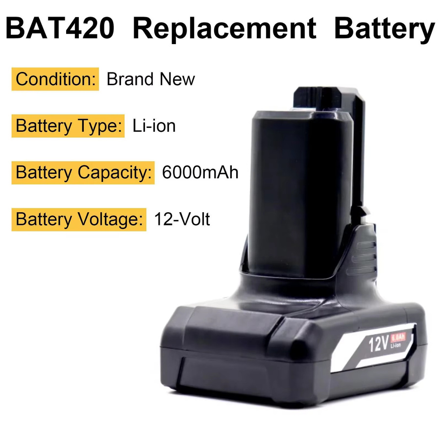 Bosch Ersatzakku 10,8V Li-Ion BAT420 BAT411 Schwarz - Bild 5