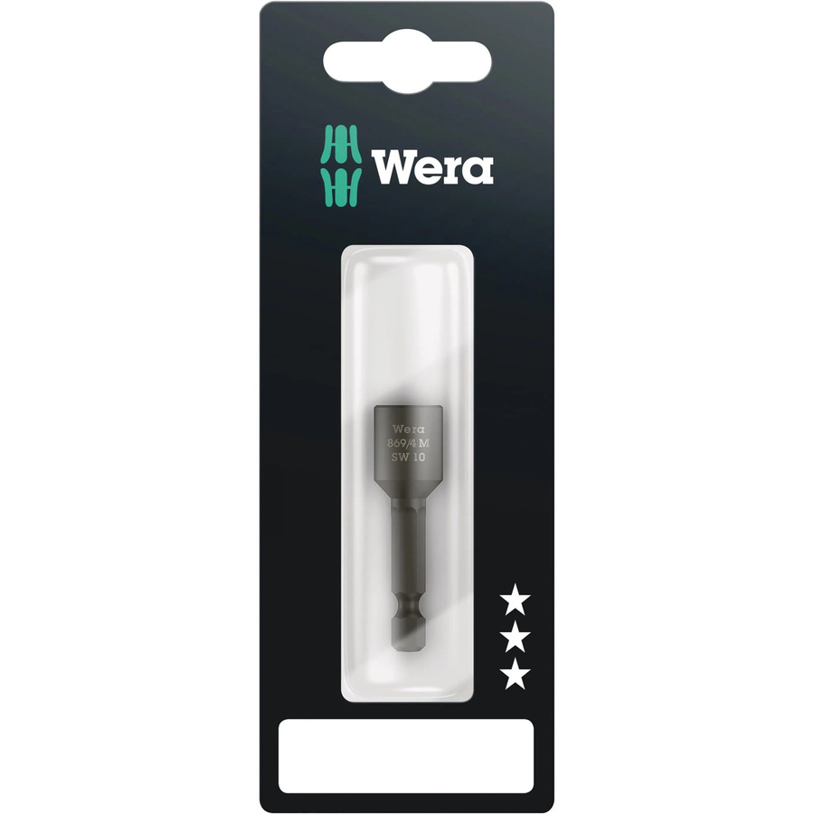 Wera Steckschlüsseleinsatz Maschinenaufnahme 10 mm mit 1/4 Zoll Antrieb und 6,3 mm Abtrieb - Bild 2