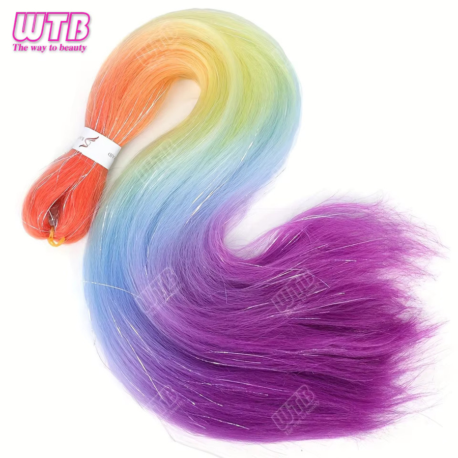 WTB Box Jumbo Zöpfe, 26 Zoll, synthetisch, Ombre Regenbogen, Damen - Bild 2