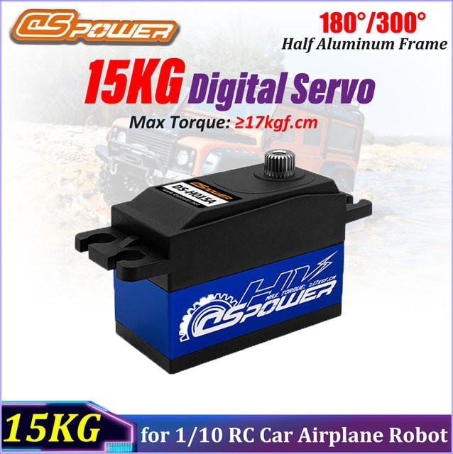 DSPOWER Digital Servo, Metall, 1:10, Schwarz - Bild 1