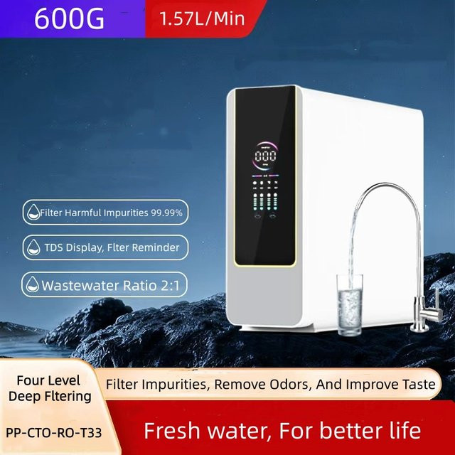 SHUANGLI Küchen-Wasserfilter Umkehrosmose-Wasserfiltrationssystem mit 600G/800G Durchflussrate und reduziertem TDS-Wert - Bild 1