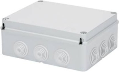 Gewiss GW44008 Abzweigkasten Grau IP55 B/T/H: 27,05 x 21,55 x 9,8 cm - Bild 1