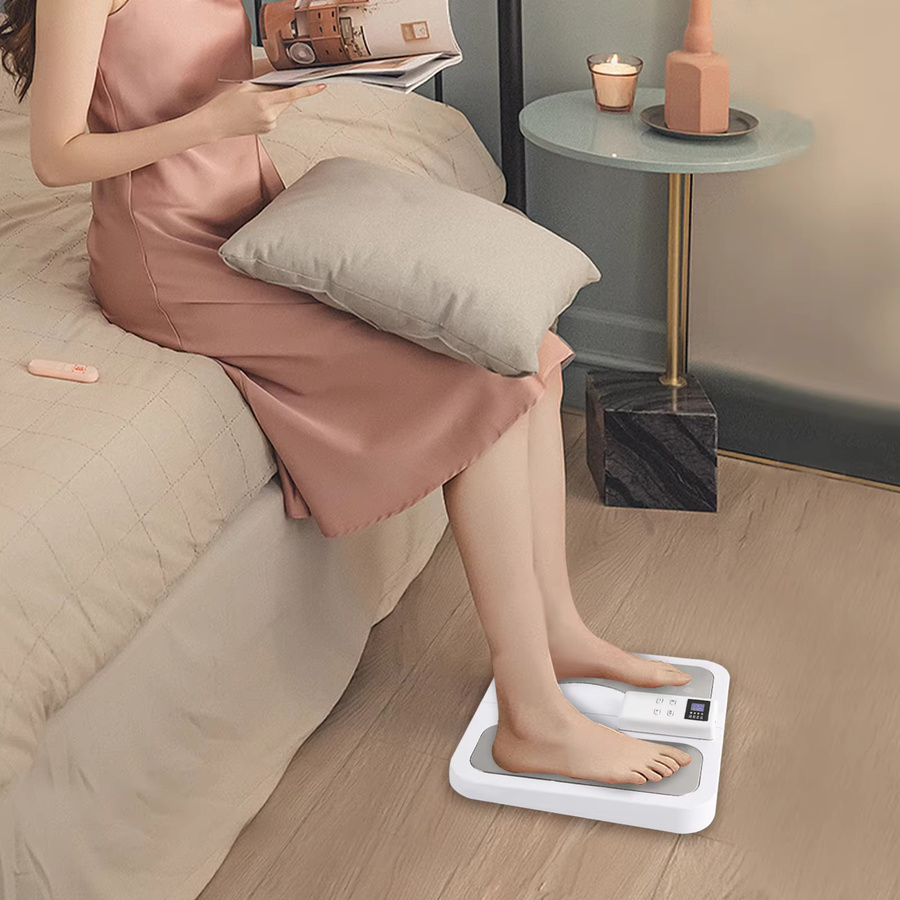 Bymaocar Elektrisches Fußmassagegerät mit Fernbedienung, Weiß, Unisex - Bild 2