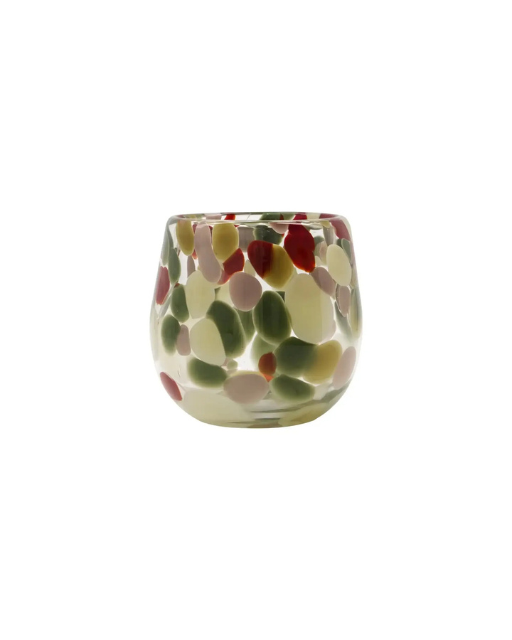 House Doctor Stimmungslicht Dot multicolor aus Glas mit Punktemuster für Teelichter, Höhe: 12 cm - Bild 1