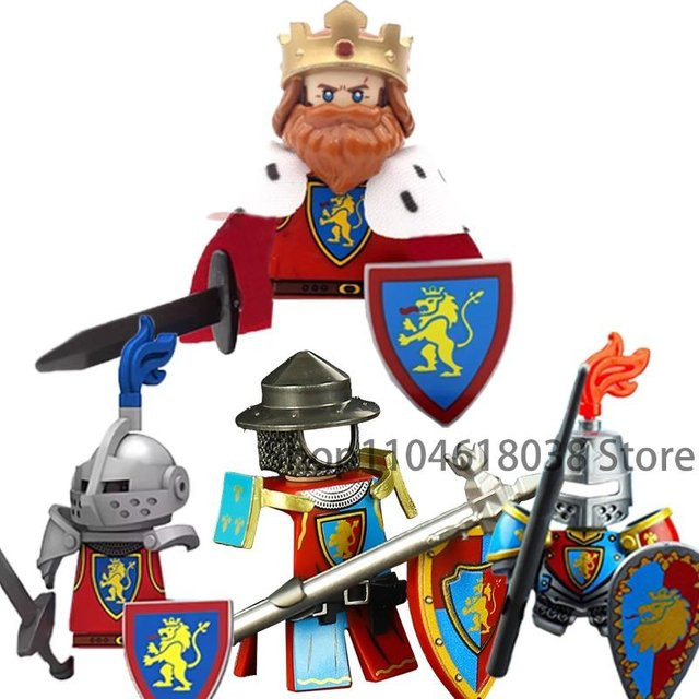 Militärische Mittelalterliche Drachenritter Figuren Bausteine, ab 6 Jahren - Bild 1