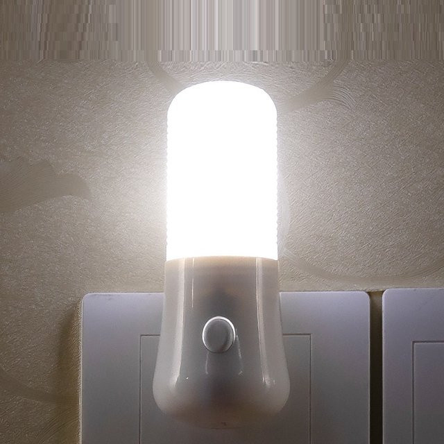 Feimefeiyou LED Nachtlicht mit Push-Button Schalter in Weiß für Schlafzimmer, Kinderzimmer und Wohnräume - Bild 1