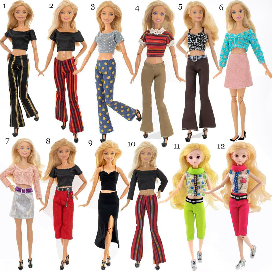 Weibliches Puppenkleid, Rock, Hosen, Jacken, Party Kleider, Taschen, Zubehör - Bild 2