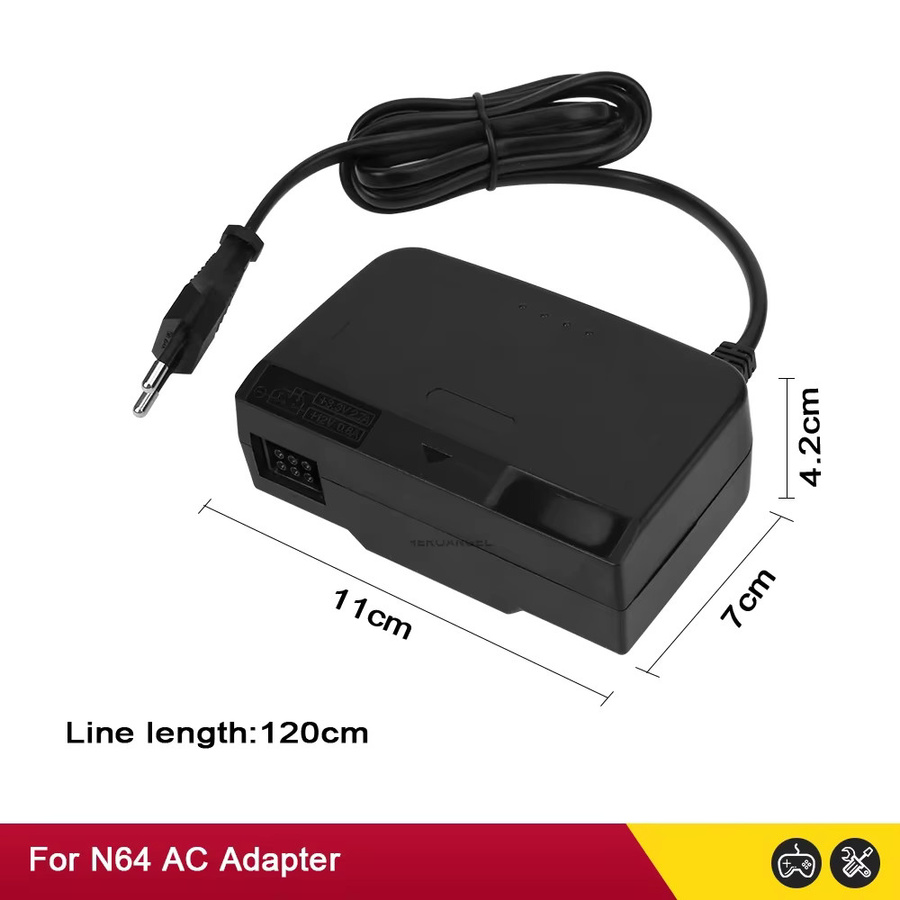 HeroAngel AC/DC-Adapter Netzteil für N64 Spielkonsole in Schwarz - Bild 4