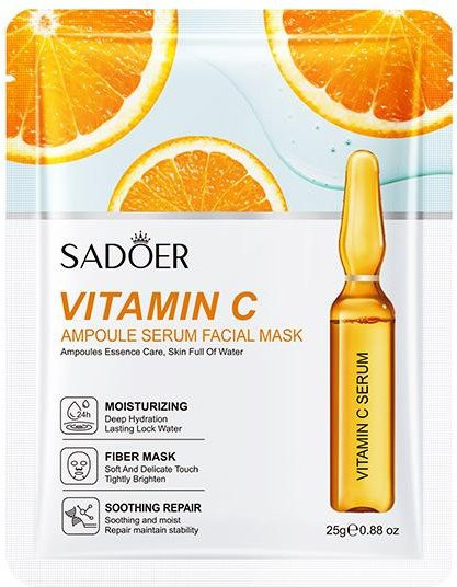 SADEOR Vitamin C Ampullen-Essenz-Maske, mit Kollagen und Aloe Vera - Bild 1