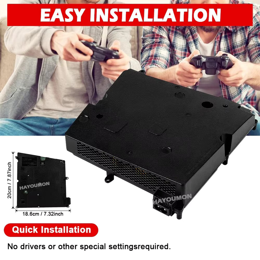 HeroAngel Ersatz Netzteil für PS5 PRO Spielkonsole ADP-420DR Stromquelle Adapter in Schwarz für CFI-7000 und CFI-7021 - Bild 2