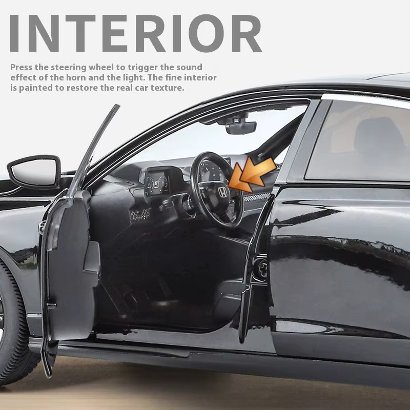Maisto Honda Accord 2024, Automodell, 1:18, Metall, mit Licht und Sound - Bild 4