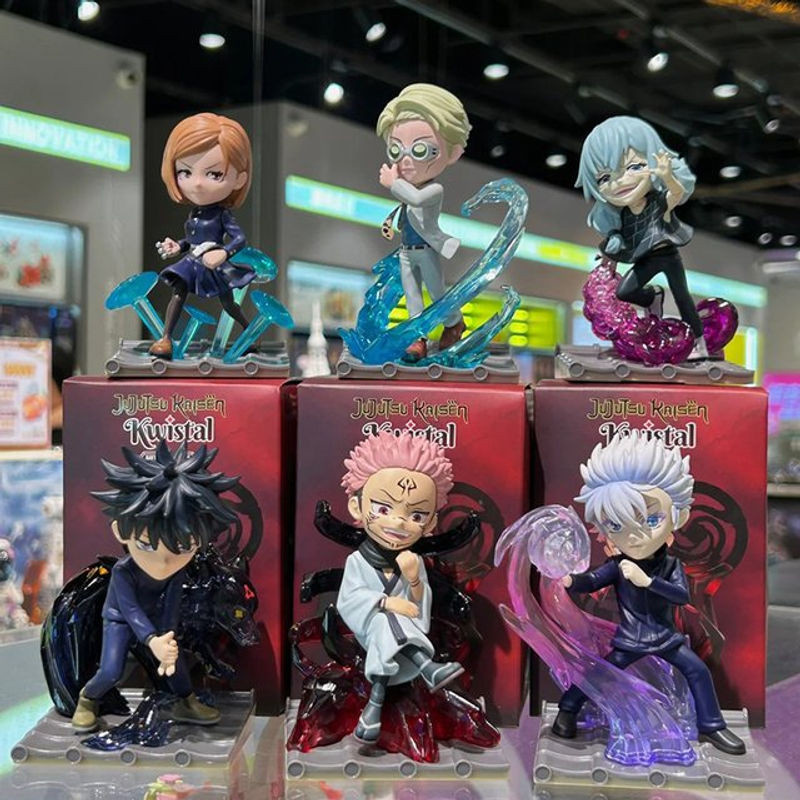 Bandai Jujutsu Kaisen Anime Figuren Set mit Itadori Yuji, Kugisaki Nobara, Fushiguro Megumi und Nanami Kento in mehrfarbig aus Kunststoff - Bild 1