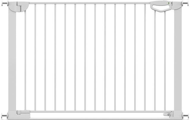 Geuther Tür- und Treppenschutzgitter Easylock mit Flatstep, Weiß, ohne Bohren, erweiterbar, Breite: 118 cm bis 125 cm - Bild 1