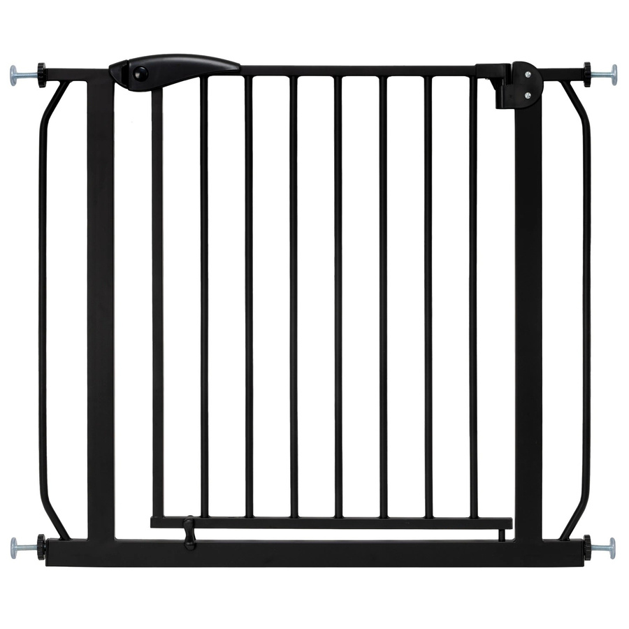 ib style Türschutzgitter Berrin XXL Treppenschutzgitter ohne Bohren Schwarz, Breite: 85-185 cm - Bild 2