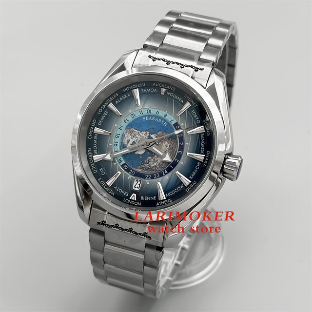 BLIGER Taucheruhr, Automatik, Edelstahl, 40 mm, Blau-Schwarz, Herren - Bild 1