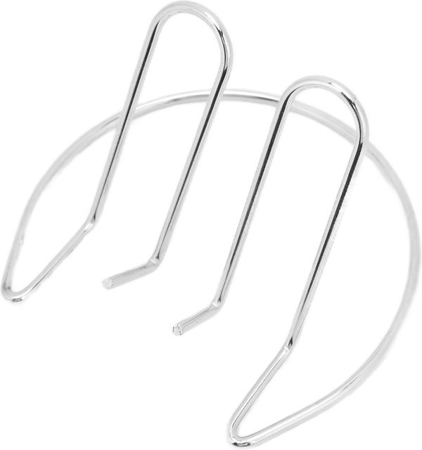 TOMTOP JMS Auto Horn Halterung aus galvanisiertem Eisen in Weiß und Silber - Bild 1