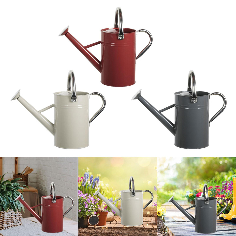 Moonice Gießkanne für Pflanzen in Grau mit ergonomischem Griff und feinem Ausguss, 5 Liter - Bild 4
