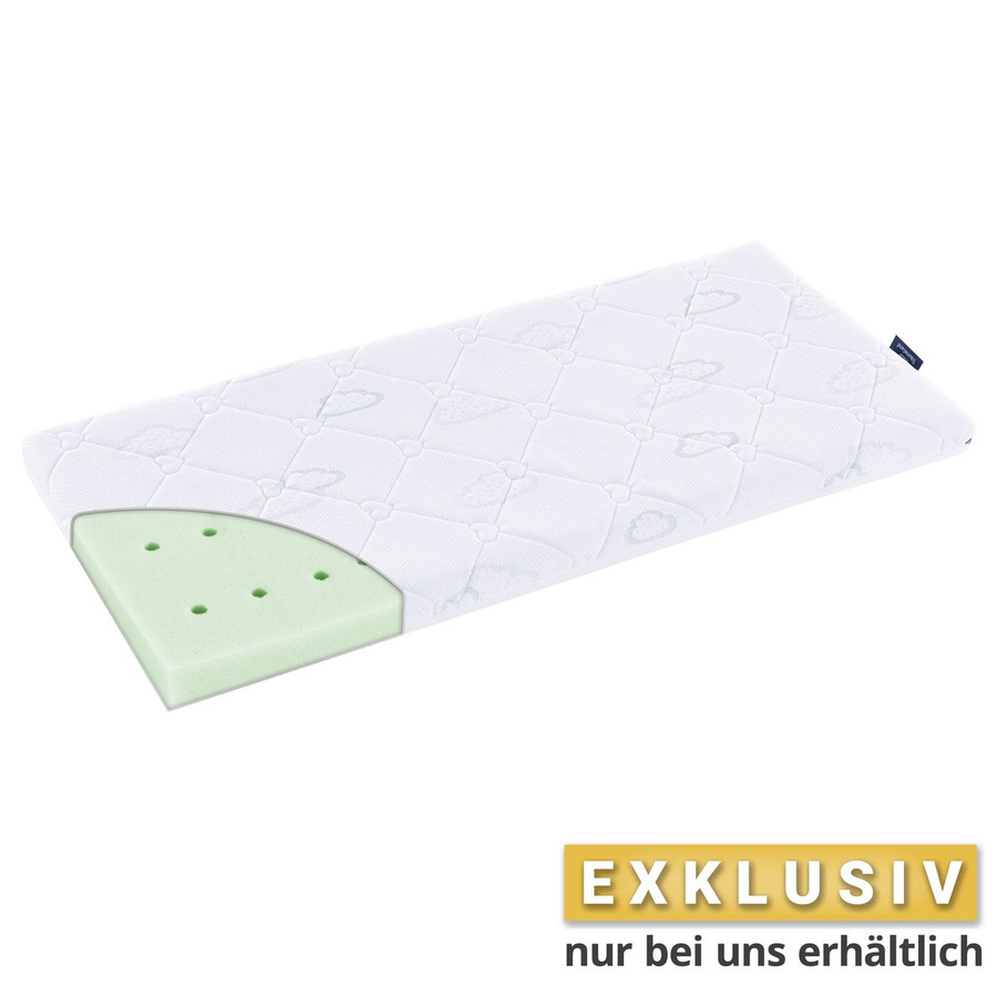 Träumeland Beistellbett- und Wiegen-Matratze Brise Safety in Weiß, B/T: 90 x 40 cm - Bild 1