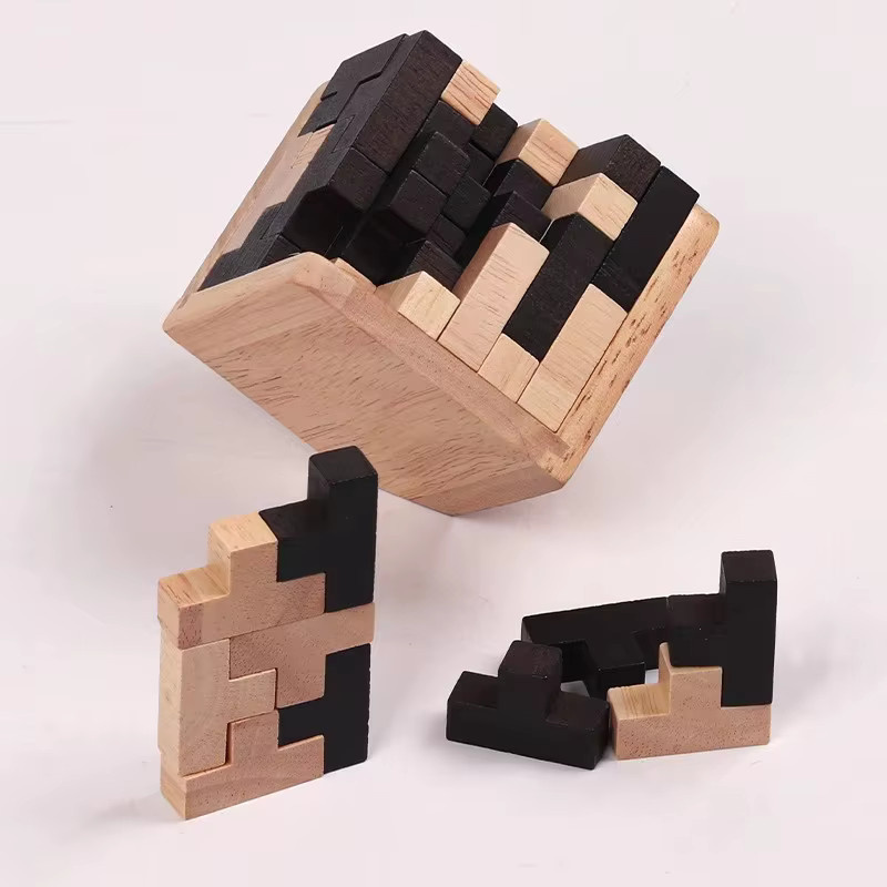 Luban 3D-Würfel-Puzzle, Holzspielzeug, 54-teiliges Set - Bild 5