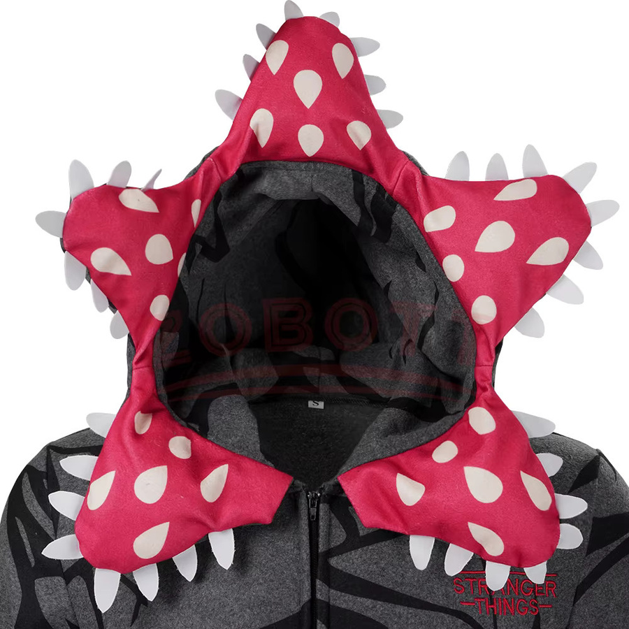 ZOBOTT Dinosaurier Cosplay-Kostüm, Overall, Grau, Plüsch / Textil - Bild 3