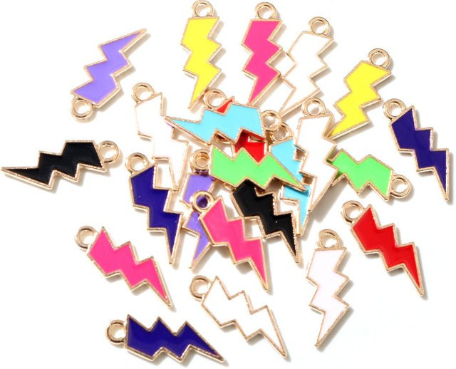 Wadsfred Anhänger, Metall Tropfen, 7*20mm, 10 Farben, DIY - Bild 1
