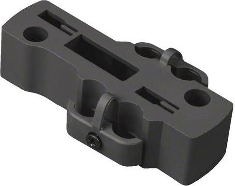 Hager RKA9005 Halter aus Kunststoff in Schwarz mit Schraube - Bild 1