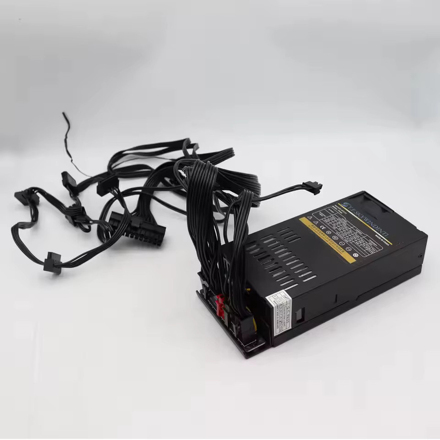 T.F.SKYWINDINTL ATX Netzteil 400W Flex mit 80 Plus Gold Zertifizierung, 6-Pin PCIe, Schwarz - Bild 3
