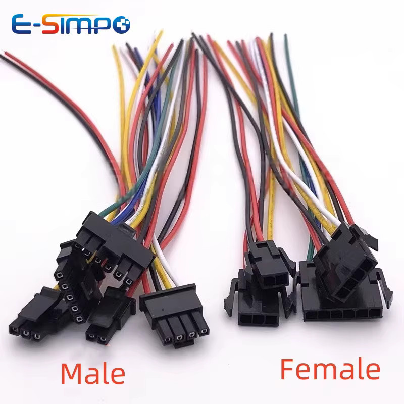 5er Set Molex Micro-Fit 3.0 Stecker Set 20AWG mit 2/3/4/5/6 Pin Optionen in Multicolor, Längen: 20/30/50 cm - Bild 4
