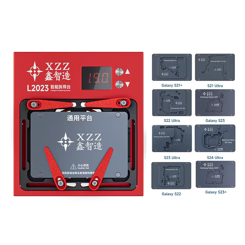 XZZ L2023 Motherboard Heizstation und Entlötplattform in Rot für iPhone und Samsung Galaxy Modelle - Bild 2