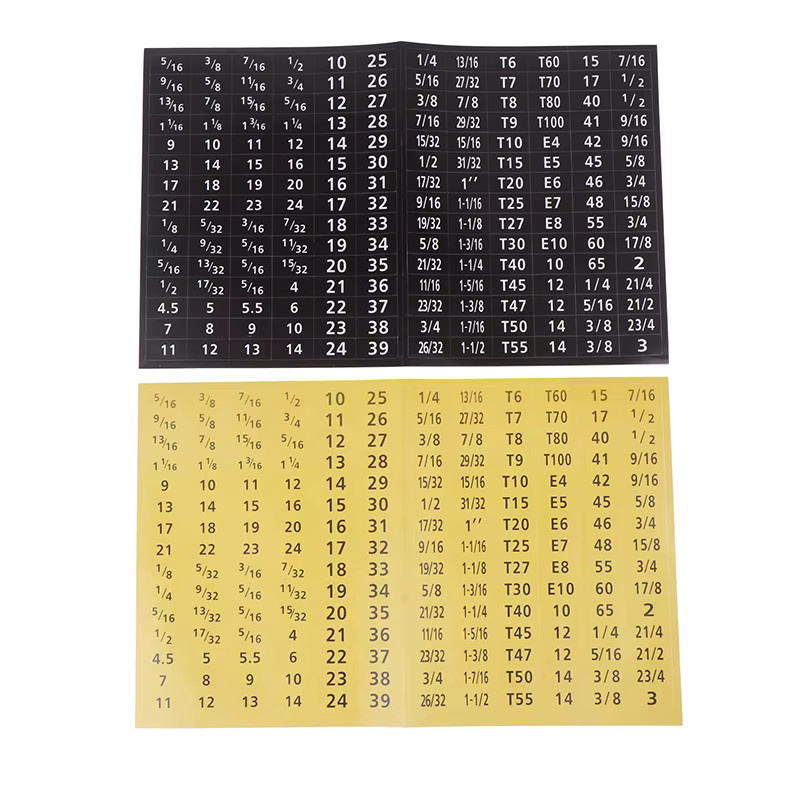 Master Socket Quick & Easy Reminder Label Sticker Set, 180 Stück, Chrom-Aufkleber für Steckdosensätze, Farben: Silber und Gelb - Bild 2