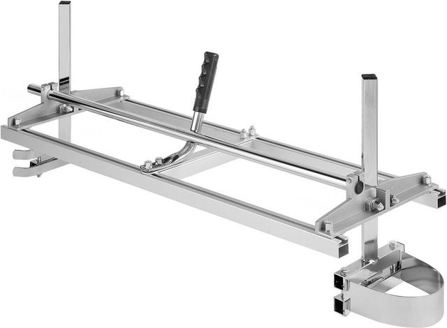 Tragbare Querschnittssägemühle von Buying Solutions, MB aus verzinktem Stahl mit Führungsschiene für Holzstämme und Balken, Farbe: Silber - Bild 1