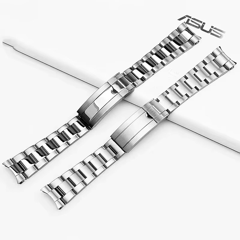 VATMENS Uhrenarmband Edelstahl, Silber, 21 mm, 20 mm - Bild 2