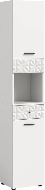 Hochschrank Prisma von xonox.home in Weiß mit modernem Design, B/T/H: 35 x 34 x 187 cm - Bild 1