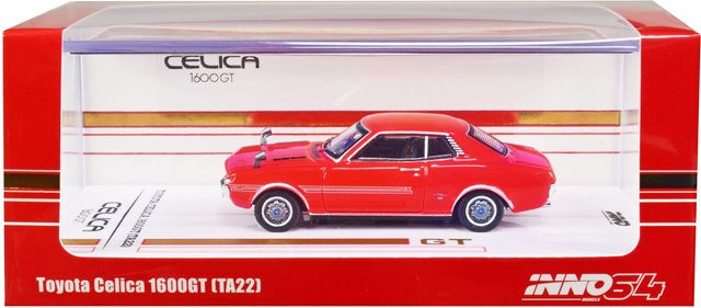Inno Models Toyota Celica 1600 GT (TA22), Modellauto, 1:64, Rot - Bild 1