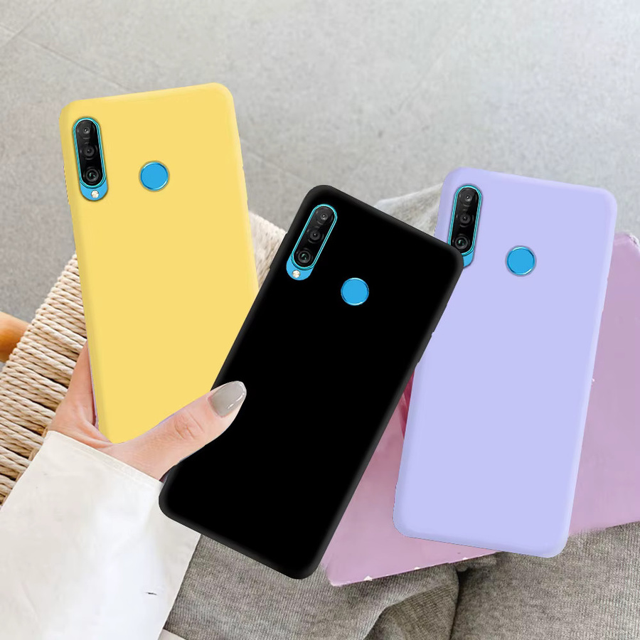 Flüssigsilikon-Handyhülle für Huawei P30 lite, P40 lite, Y6, Y7, Y9 Prime 2019, Y6P, Y7P, Y8S, P Smart 2019, P Smart Z in Pink und Multicolour - Bild 2